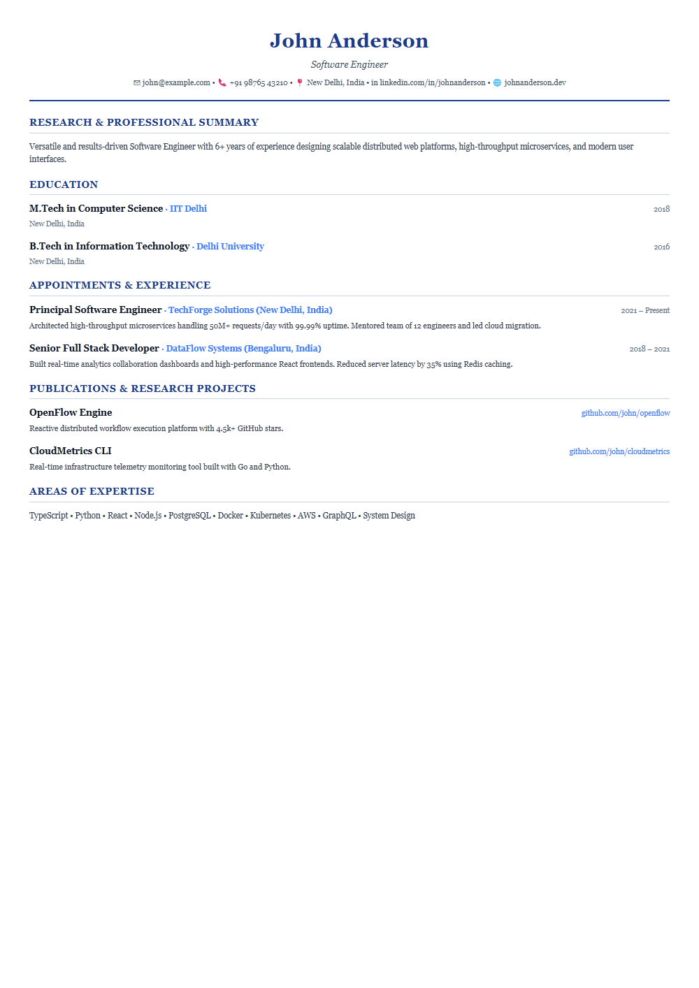 Apprentice resume template preview
