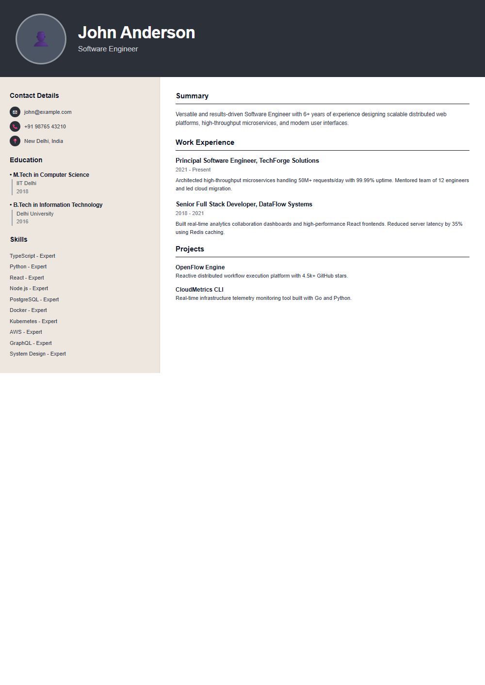 Executive Resume Template